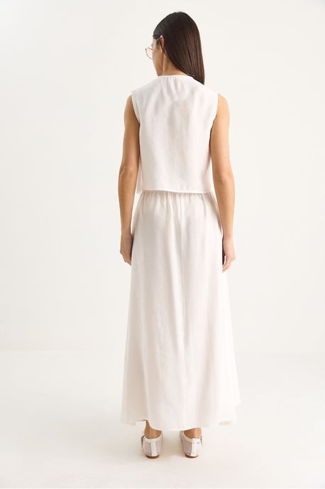 Bluse-Rock-Koordinate mit Bindeverschluss - Image 6