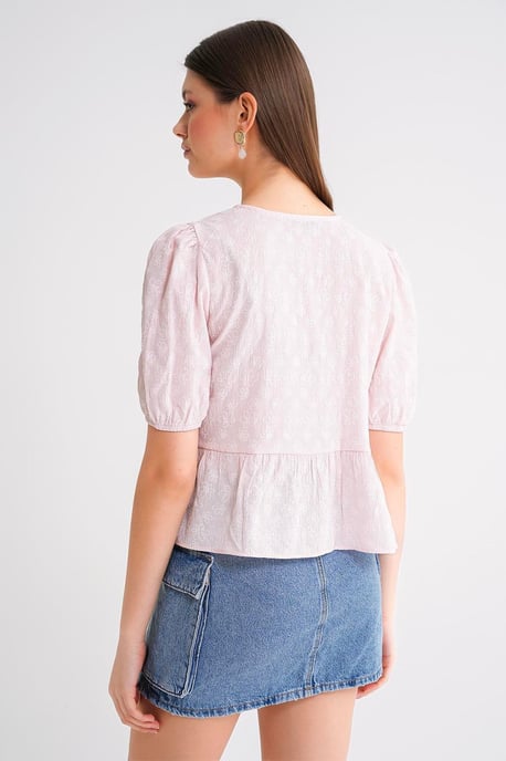 Rüschen-Rundhalsbluse - Image 6