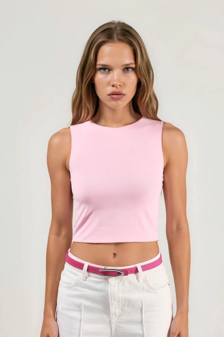 Bootehals Ärmellose Strickbluse - Image 6