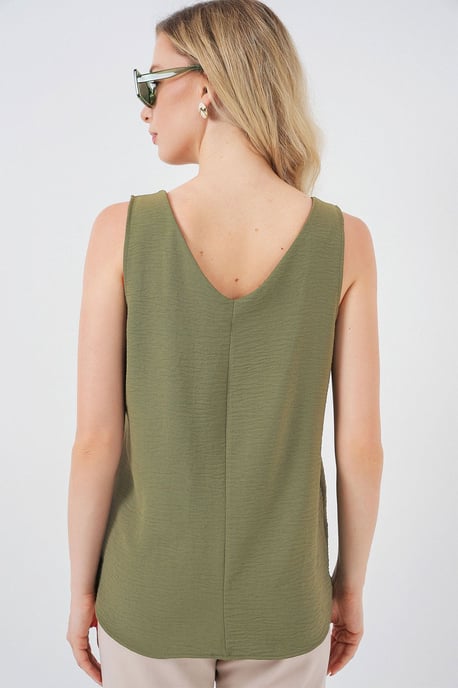 V-Ausschnitt Pull-On Bluse - Image 3