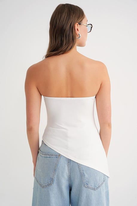 Strapless Drapierte Bluse - Image 6
