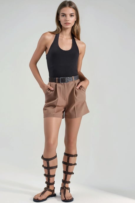 Figurbetontes Halsband-Stricktop - Image 6