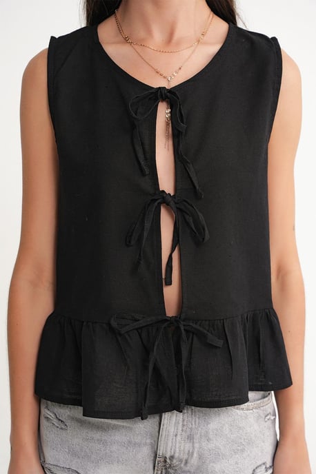 Rüschenshirt mit Bindeband - Image 5