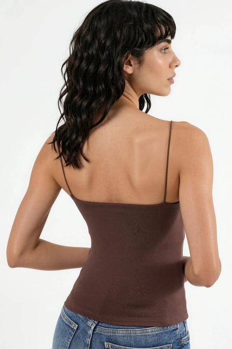 Slim Fit Ripp-Optik V-Ausschnitt Bluse - Image 3