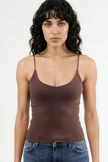Slim Fit Ripp-Optik V-Ausschnitt Bluse - Image 6