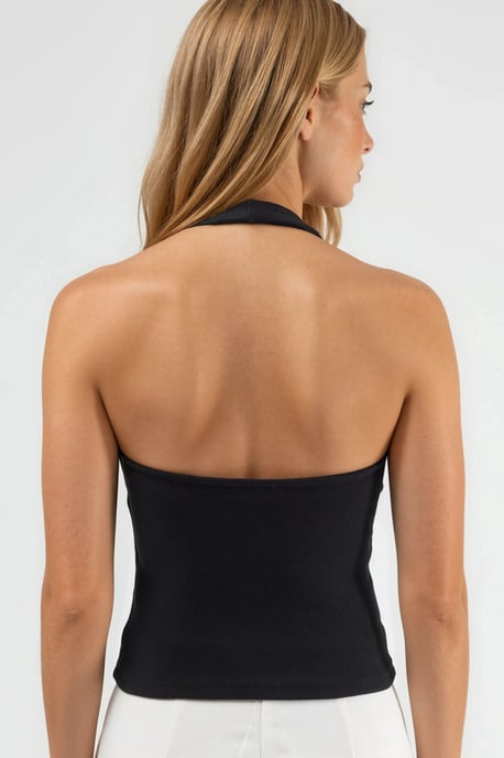 Tailliertes Trägershirt aus Strick - Image 3