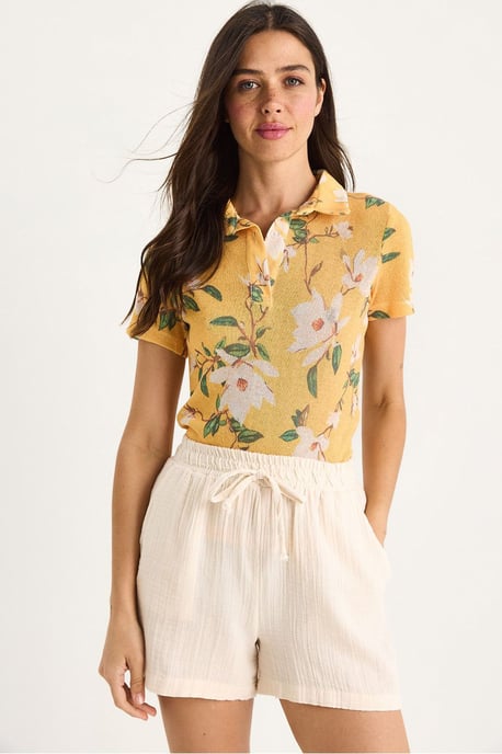 Blümchen-Polohemd-Bluse - Image 1