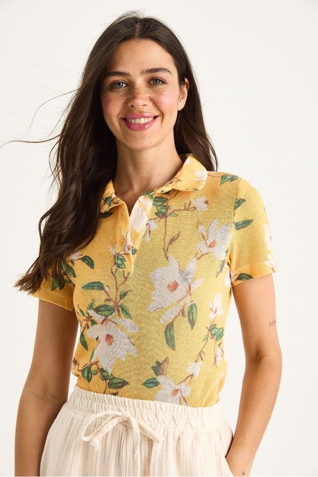 Blümchen-Polohemd-Bluse - Image 3