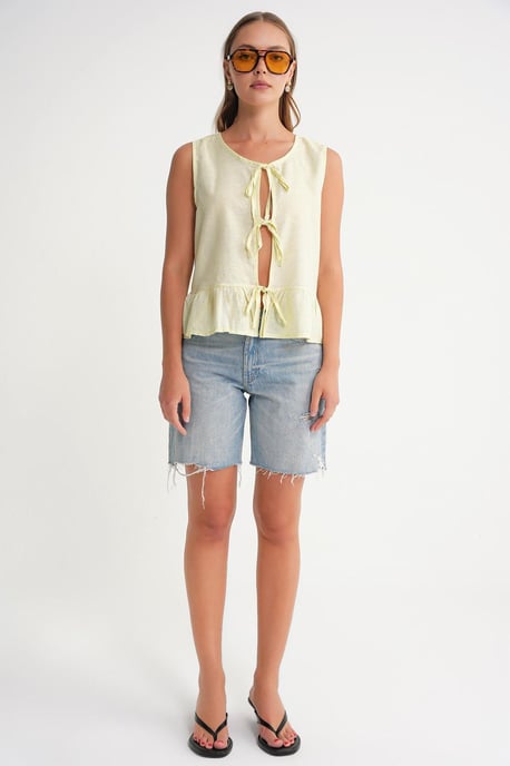 Rüschenshirt mit Schleifenfront - Image 3