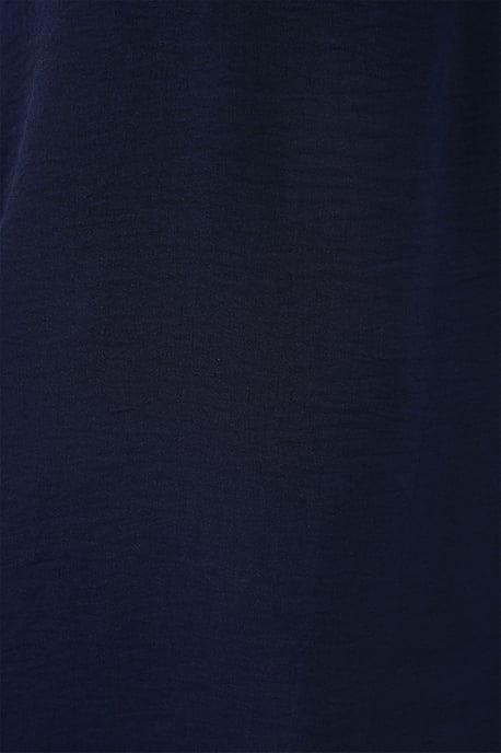 Strukturierte V-Ausschnitt Ärmellose Bluse - Image 5