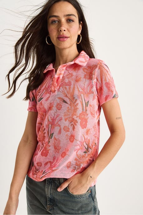 Blumen-Polohemd-Bluse - Image 2