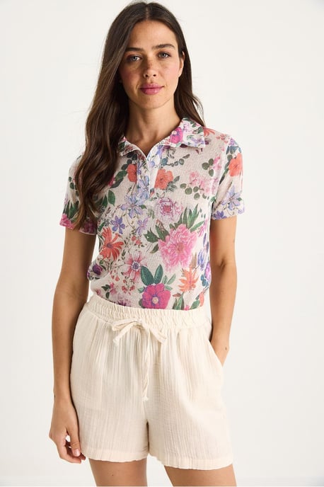 Blumen-Polohemd-Bluse - Image 2