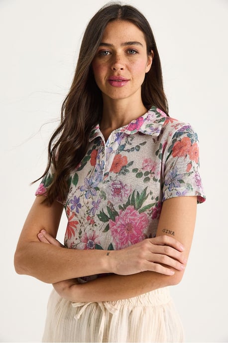 Blumen-Polohemd-Bluse - Image 4