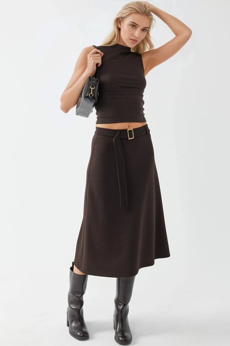 Slim Fit Rundhals Strickbluse - Image 4