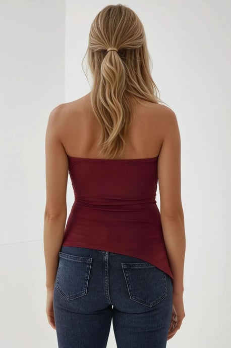 Trägersloses Slim-Fit Strickoberteil - Image 2