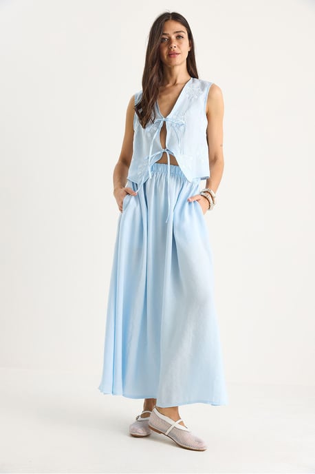Bluse-Rock Co-Ord mit Bindeband - Image 3