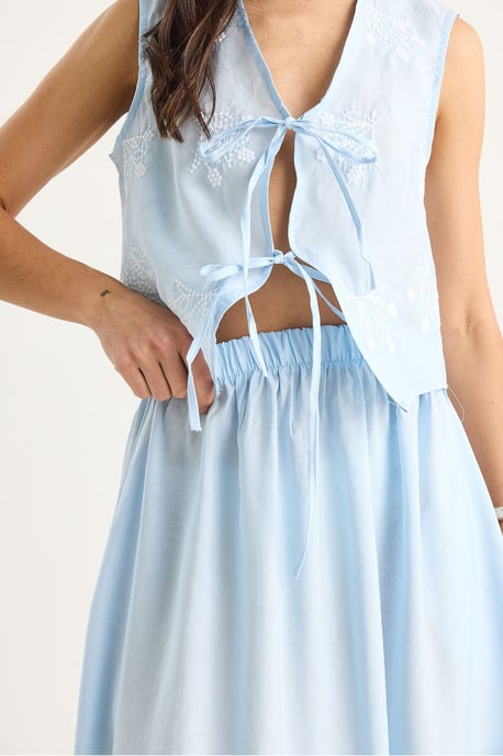 Bluse-Rock Co-Ord mit Bindeband - Image 5