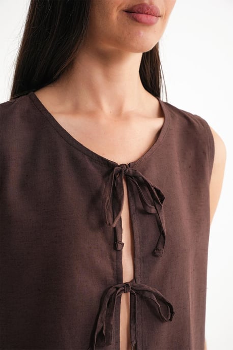 Rüschenshirt mit Krawattenfront - Image 6