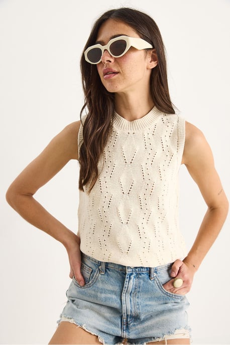 Halb-Turtleneck Strickbluse - Image 3