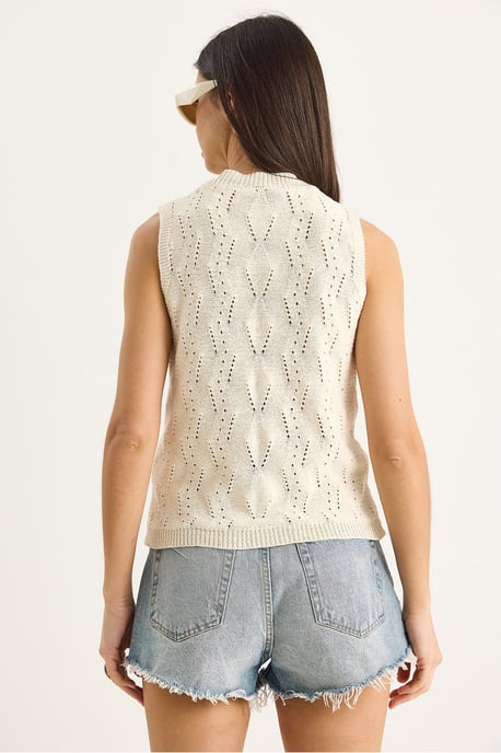 Halb-Turtleneck Strickbluse - Image 5