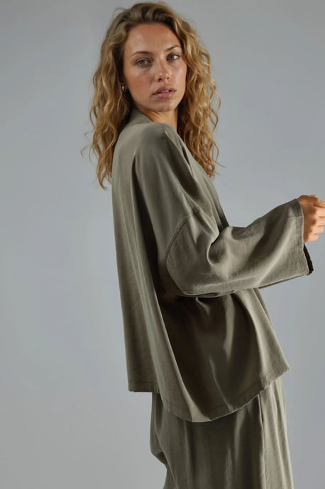 Langärmliger, lockerer Kimono - Image 2