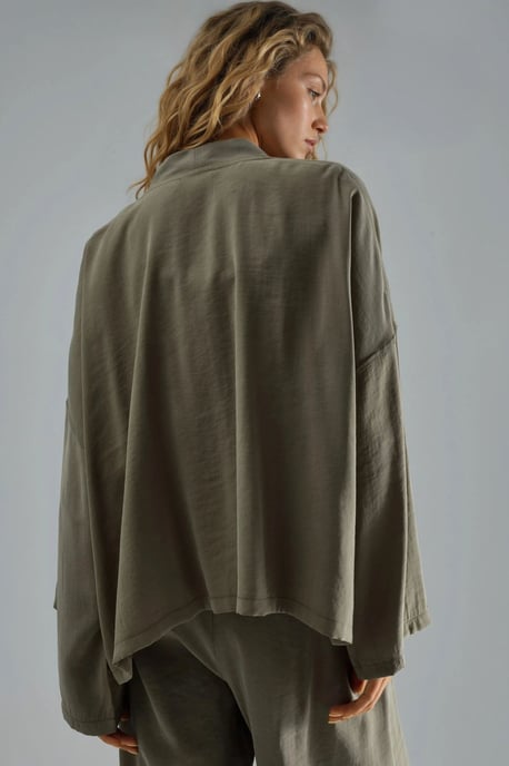 Langärmliger, lockerer Kimono - Image 3