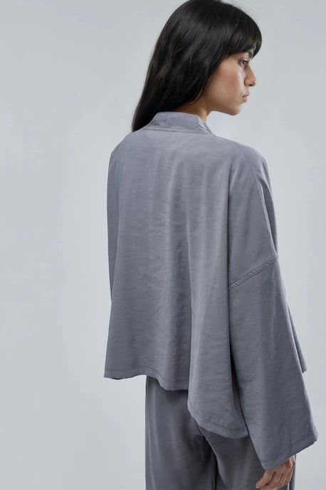 Langärmliger, lockerer Kimono - Image 2