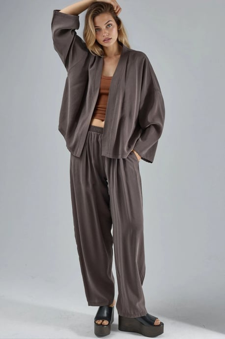 Langärmliger, lockerer Kimono - Image 6