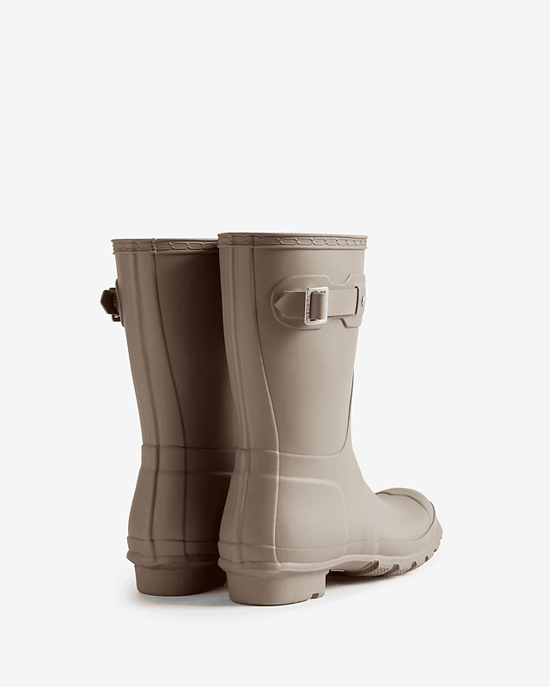 Hunter Original Short Gummi Damen Braune Gummistiefel - Image 3