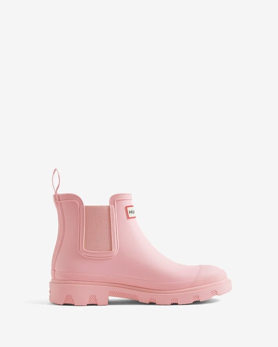 Hunter Downpour Chelsea Gummi Damen Rosa Gummistiefel - Image 2