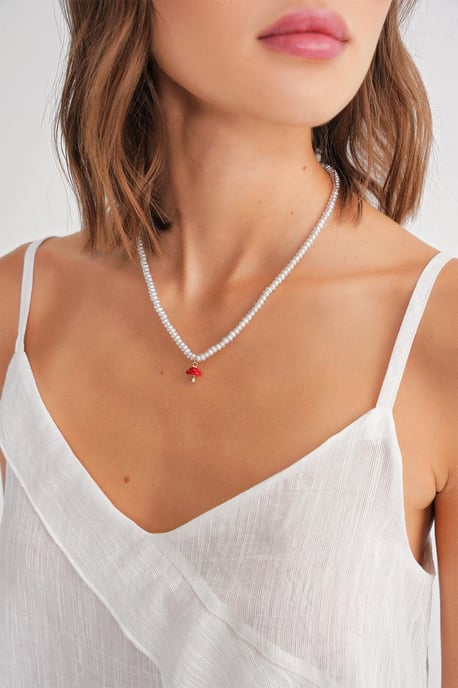 Rüschentexturiertes V-Ausschnitt-Crop-Top - Image 5