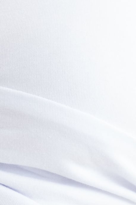 Tie-Front Crop-Top mit tiefem V-Ausschnitt und kurzen Ärmeln - Image 5