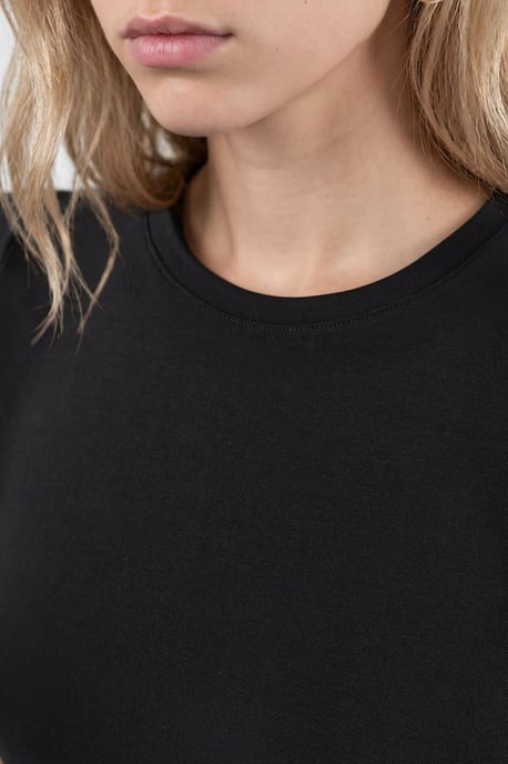 Ärmelloses Crop-Top aus Baumwollmischung mit Rundhalsausschnitt - Image 5