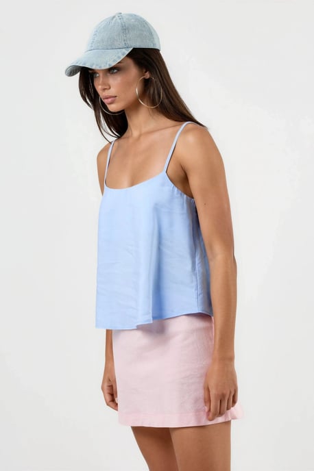 Karo-Ausschnitt Crop-Top - Image 3