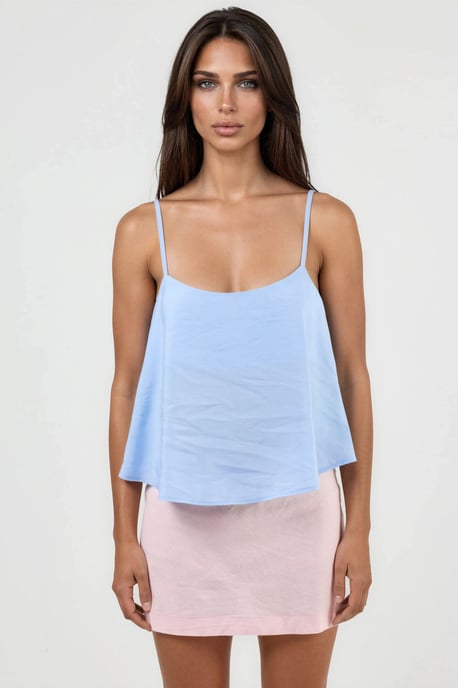 Karo-Ausschnitt Crop-Top - Image 6