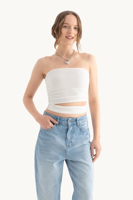 Tragerloses Cut-Out-Bandeau-Top - Image 3