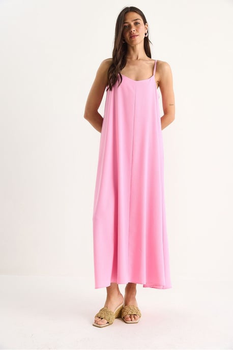 Maxi V-Ausschnitt Kleid - Image 4