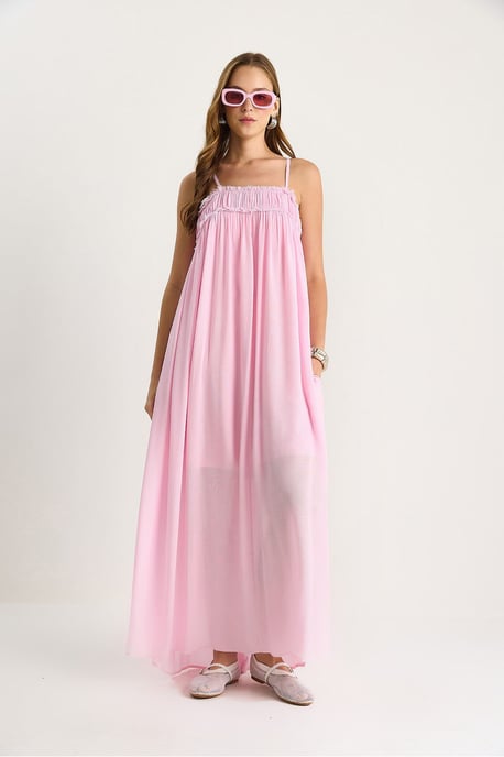Besticktes Maxikleid mit quadratischem Ausschnitt - Image 2