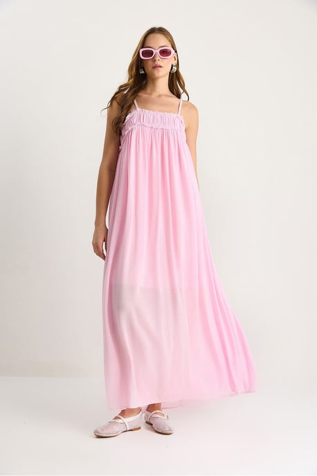 Besticktes Maxikleid mit quadratischem Ausschnitt - Image 4