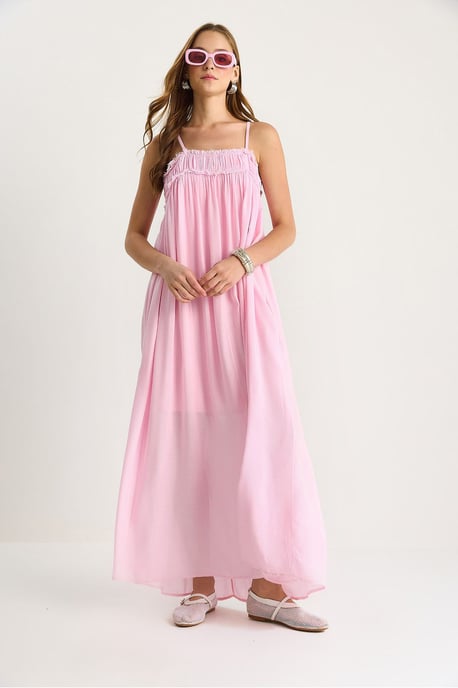 Besticktes Maxikleid mit quadratischem Ausschnitt - Image 5