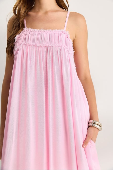 Besticktes Maxikleid mit quadratischem Ausschnitt - Image 6