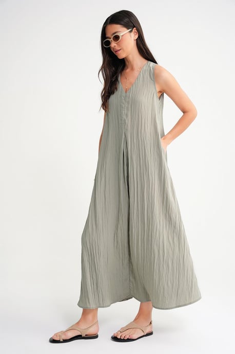 V-Ausschnitt Maxikleid - Image 3