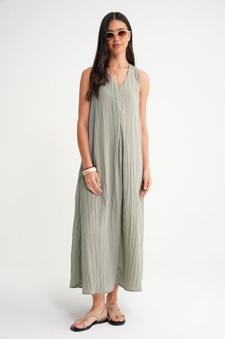 V-Ausschnitt Maxikleid - Image 4