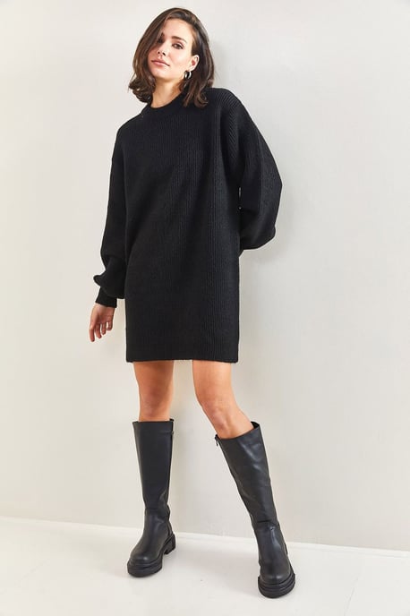 Strukturierter Strickkleid - Image 2
