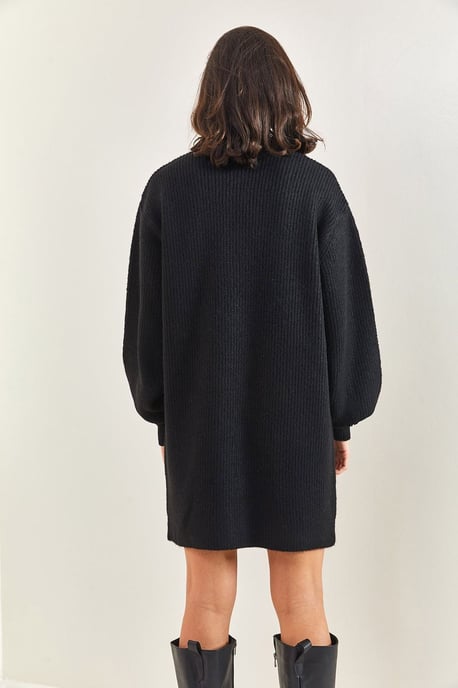Strukturierter Strickkleid - Image 3