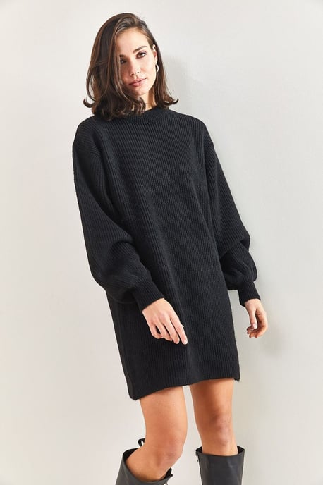 Strukturierter Strickkleid - Image 4