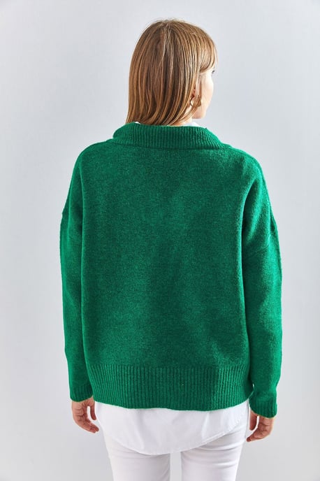 V-Ausschnitt Langarmpullover - Image 4