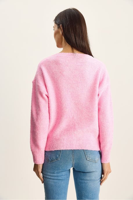 V-Ausschnitt Strukturstrickpullover - Image 5