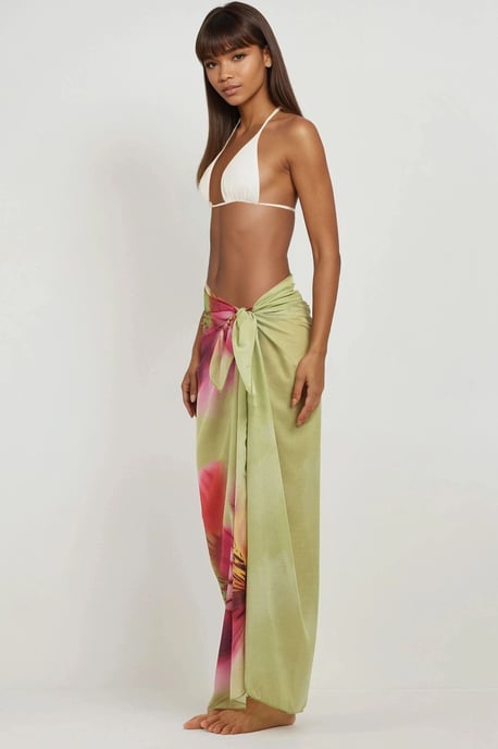 Bedruckter Strand Maxi-Cover-Up - Image 5