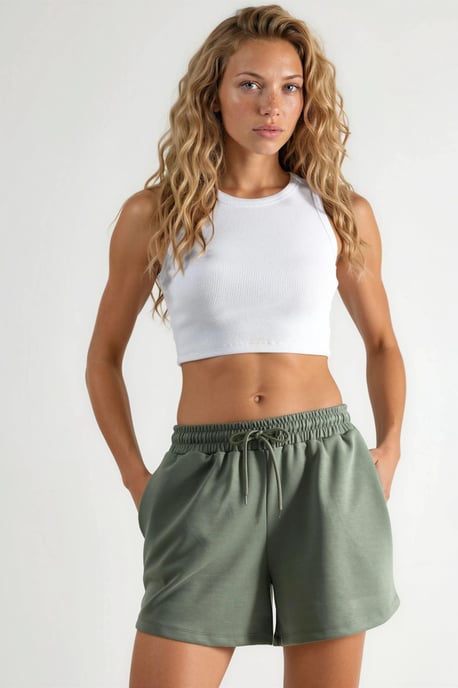 Elastische Modal-Shorts mit Taschen - Image 2